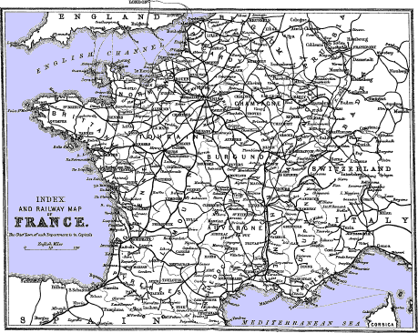 map of France