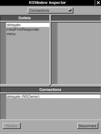 Connect delegate to NSOwner