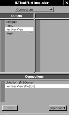 Connect nextKeyView