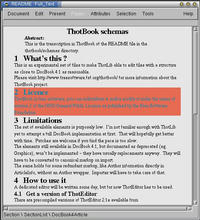 ThotBook main view