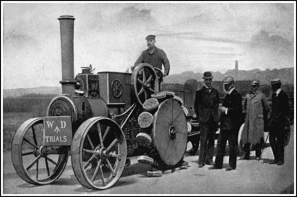 A PEDRAIL TRACTOR ENGAGED IN WAR OFFICE TRIALS