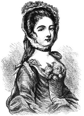 Mrs. Garrick. From a portrait taken in her youth.